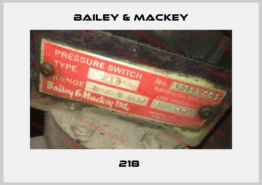 Bailey & Mackey-218 price