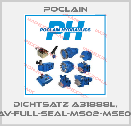 Poclain-Dichtsatz A31888L, KITSAV-FULL-SEAL-MS02-MSE02-6Vprice