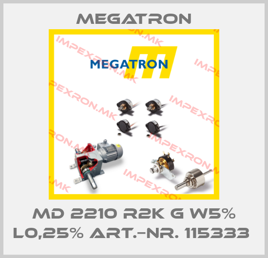 Megatron-MD 2210 R2K G W5% L0,25% ART.−NR. 115333 price