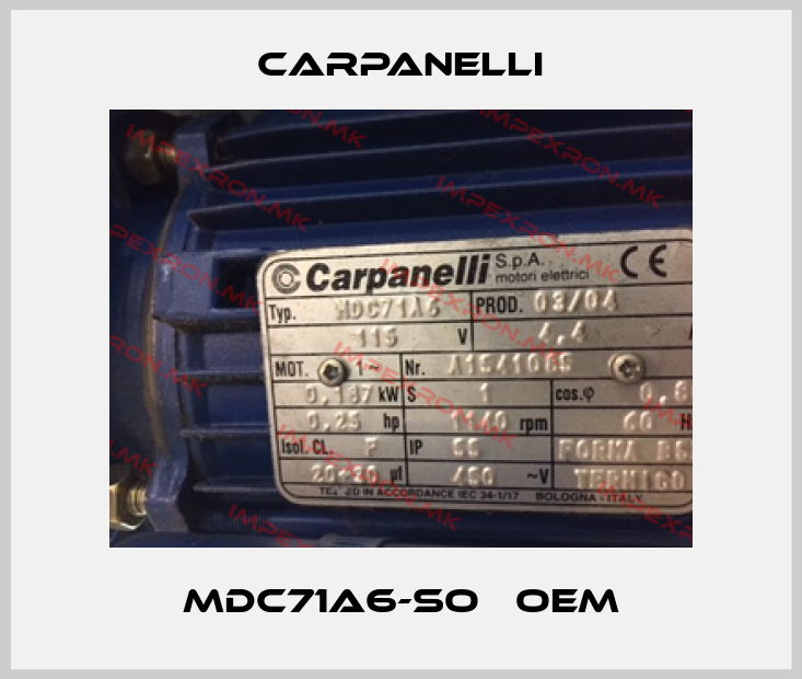 Carpanelli-MDC71A6-SO   OEMprice