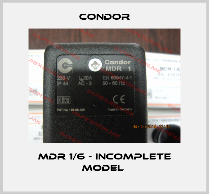 Condor-MDR 1/6 - incomplete model price