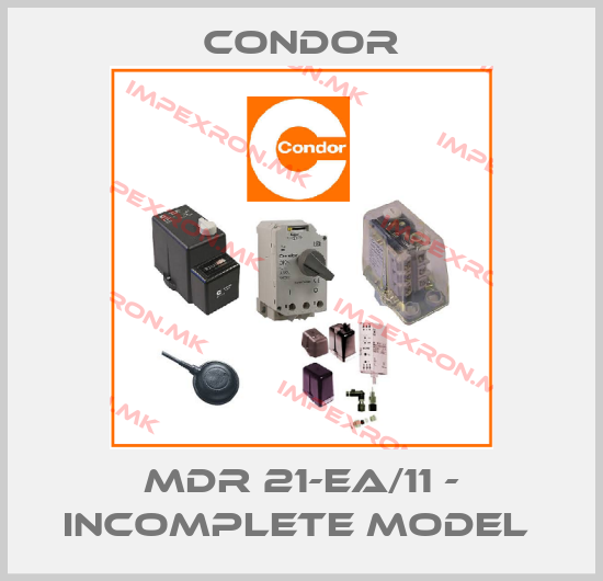 Condor-MDR 21-EA/11 - INCOMPLETE MODEL price