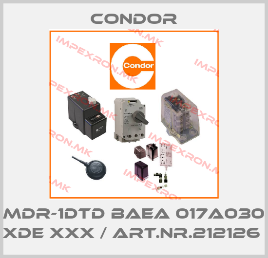 Condor-MDR-1DTD BAEA 017A030 XDE XXX / Art.Nr.212126 price