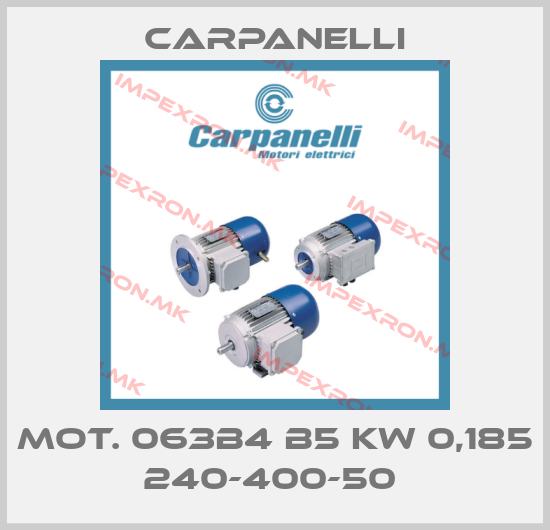 Carpanelli-MOT. 063B4 B5 KW 0,185 240-400-50 price