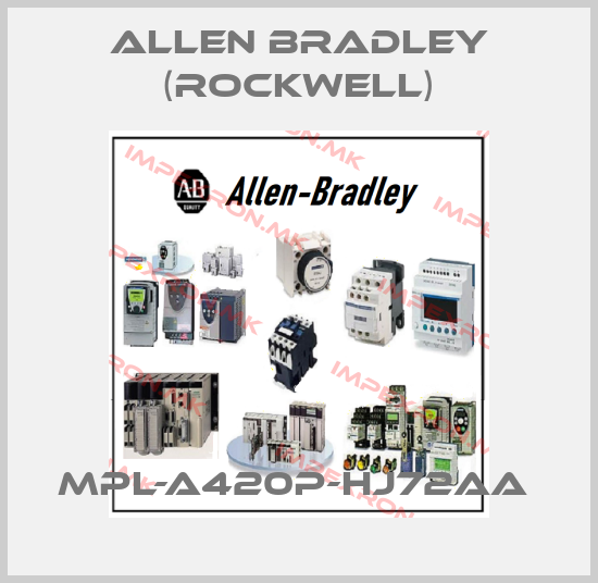 Allen Bradley (Rockwell)-MPL-A420P-HJ72AA price