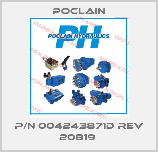 Poclain-P/N 004243871D REV 20819 price