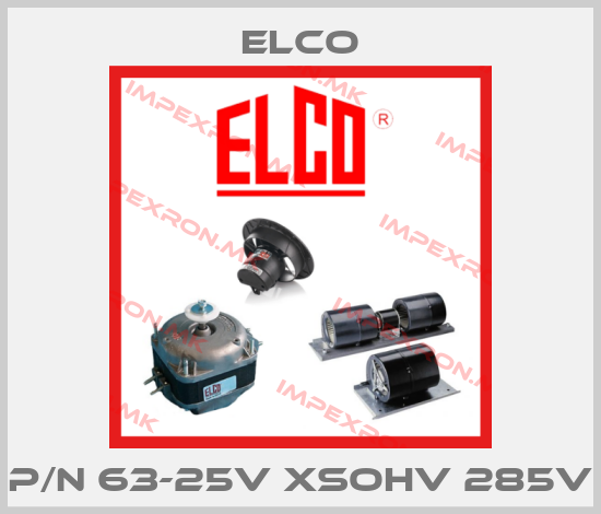 Elco-P/N 63-25V XSOHV 285Vprice