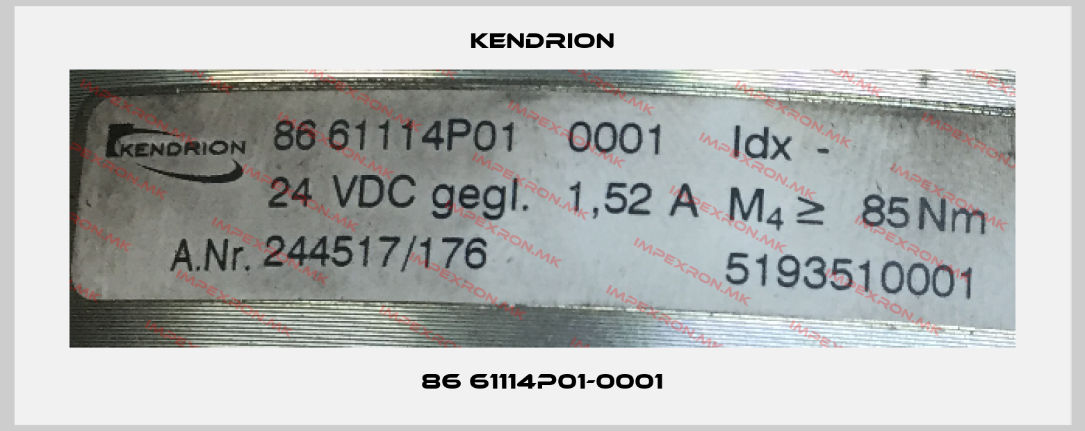 Kendrion-86 61114P01-0001price