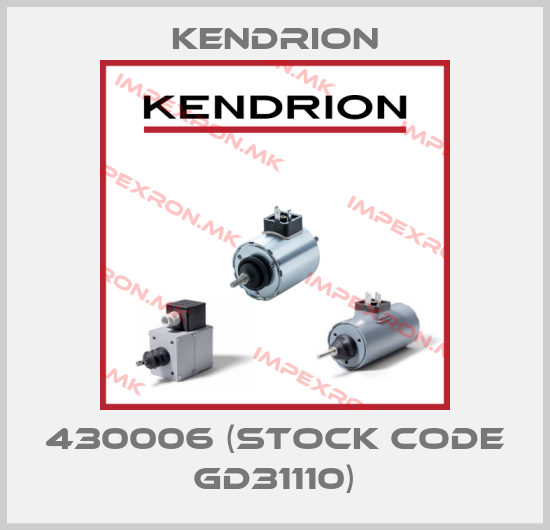 Kendrion-430006 (stock code GD31110)price