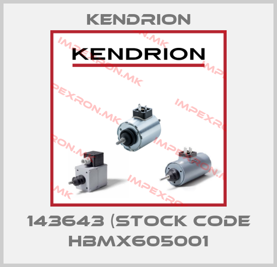 Kendrion-143643 (stock code HBMX605001price