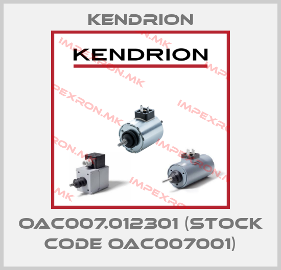 Kendrion-OAC007.012301 (stock code OAC007001)price