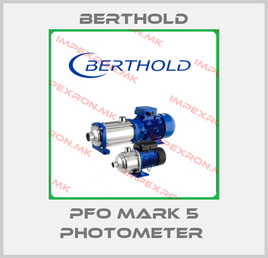 Berthold-PFO MARK 5 PHOTOMETER price