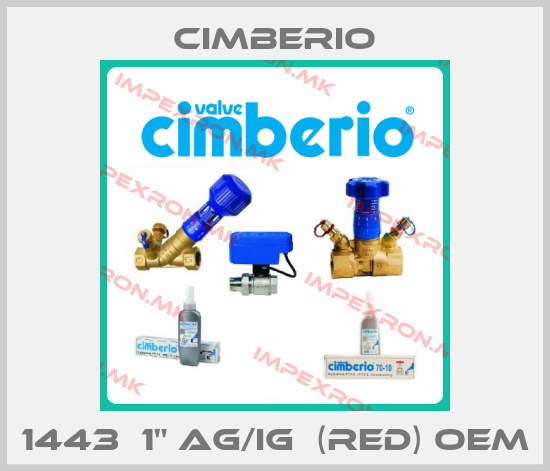 Cimberio-1443  1" AG/IG  (red) oemprice