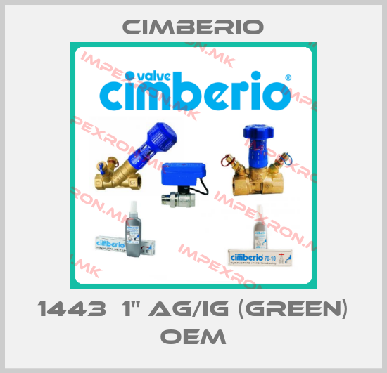 Cimberio-1443  1" AG/IG (green) oemprice