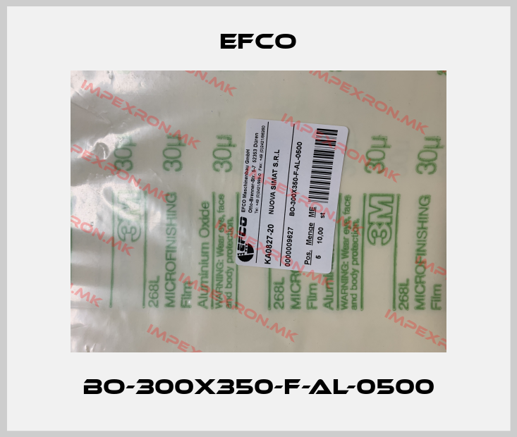 Efco-BO-300X350-F-AL-0500price