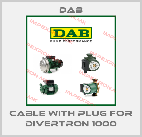 DAB-Cable with plug for Divertron 1000price