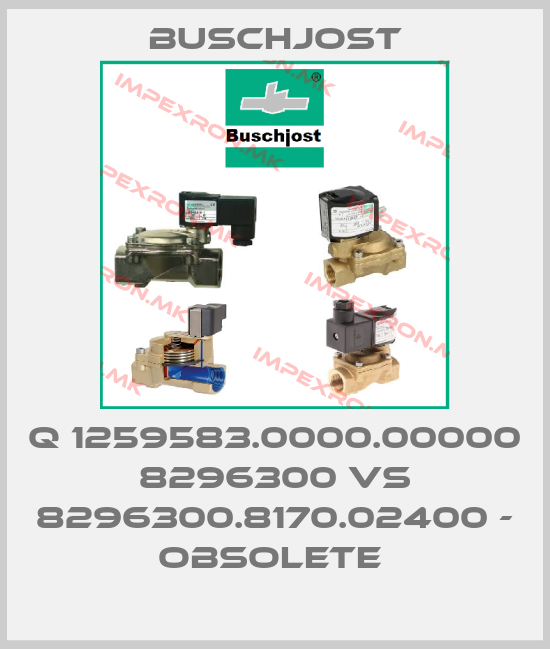 Buschjost-Q 1259583.0000.00000 8296300 VS 8296300.8170.02400 - OBSOLETE price