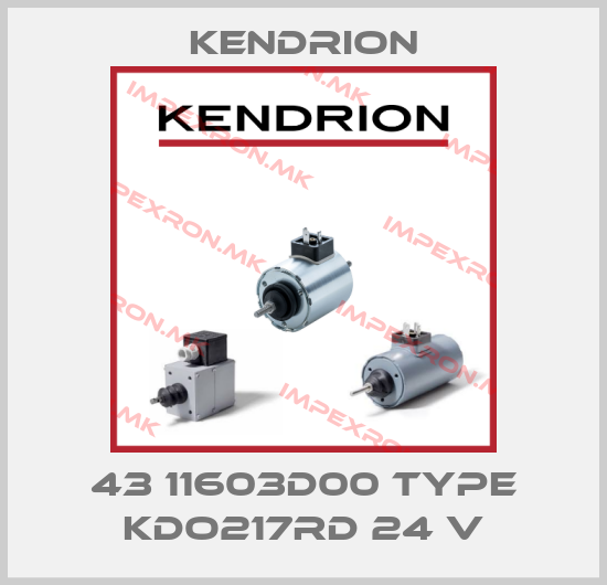 Kendrion-43 11603D00 Type KDO217RD 24 Vprice