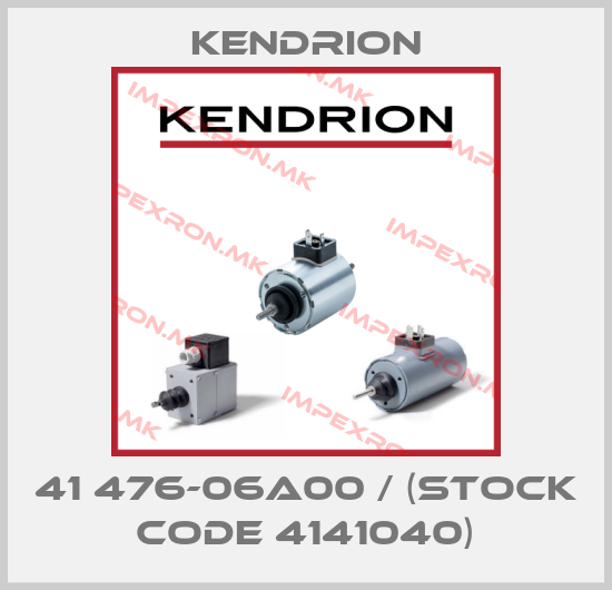 Kendrion-41 476-06A00 / (stock code 4141040)price