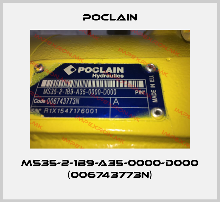 Poclain-MS35-2-1B9-A35-0000-D000 (006743773N)price