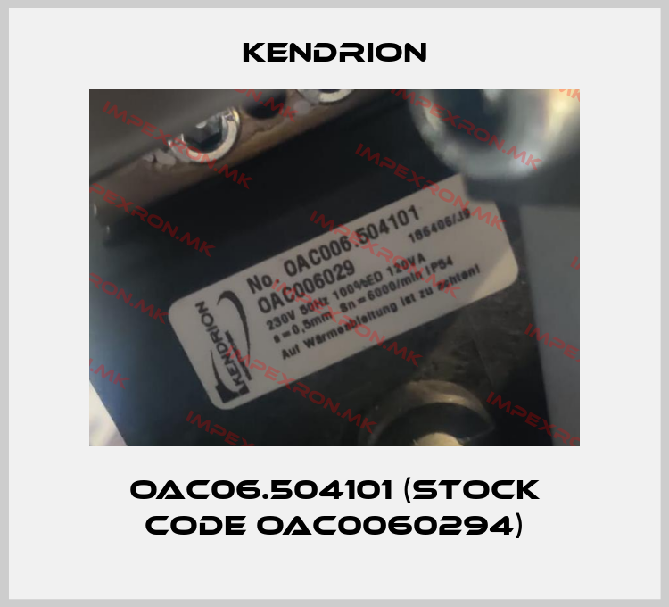 Kendrion-OAC06.504101 (stock code OAC0060294)price