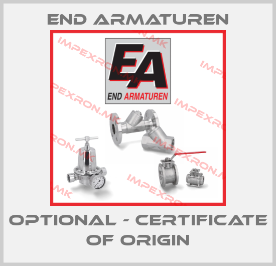 End Armaturen-Optional - Certificate of Originprice