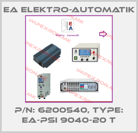 EA Elektro-Automatik-P/N: 6200540, Type: EA-PSI 9040-20 Tprice