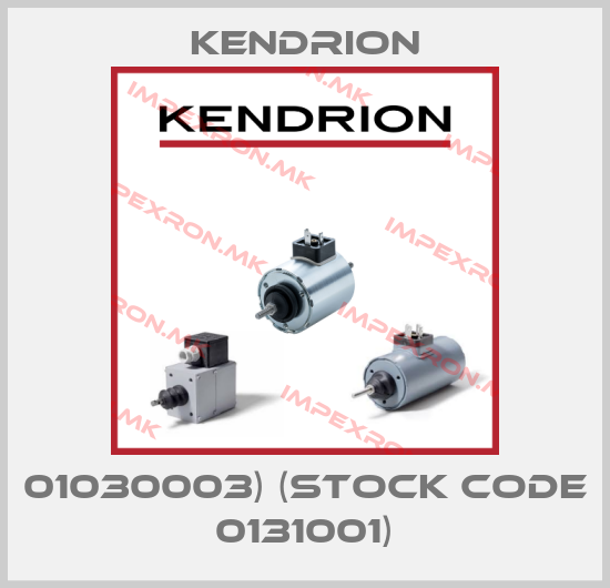 Kendrion-01030003) (stock code 0131001)price