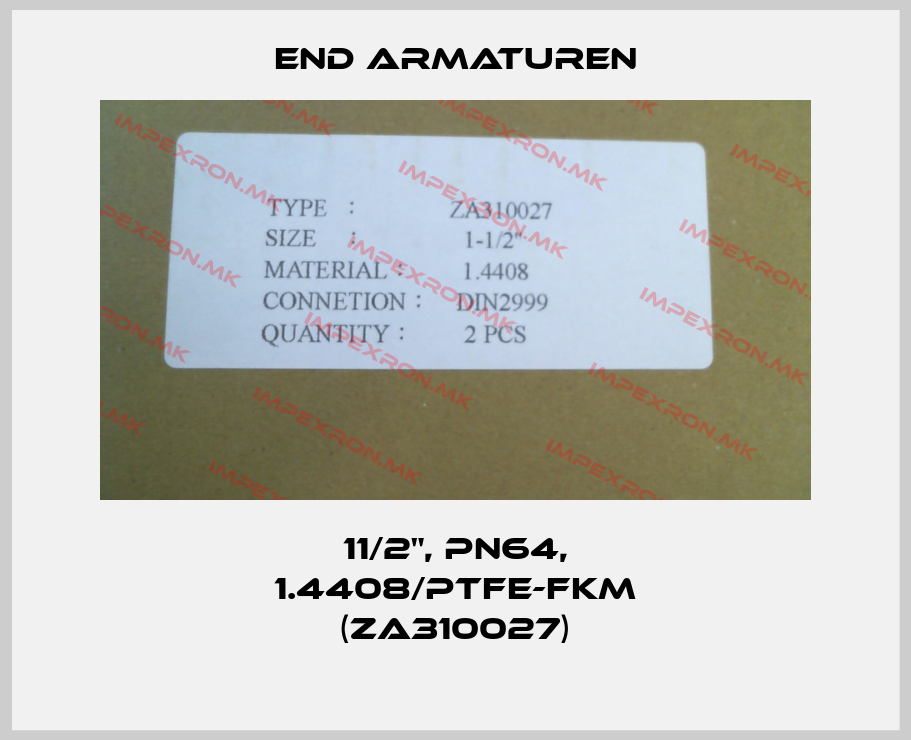 End Armaturen-11/2", PN64, 1.4408/PTFE-FKM (ZA310027)price