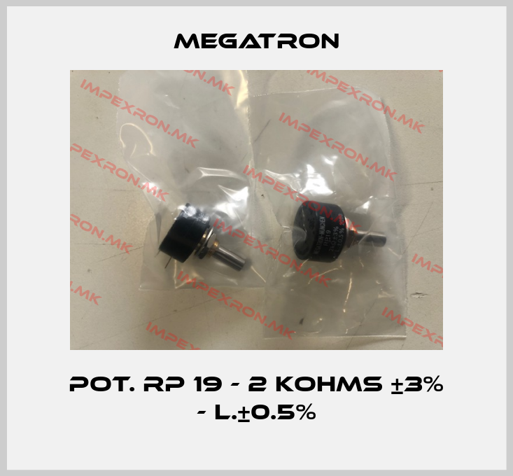 Megatron-POT. RP 19 - 2 KOHMS ±3% - L.±0.5%price