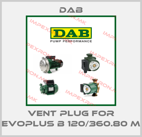 DAB-Vent plug for EVOPLUS B 120/360.80 Mprice