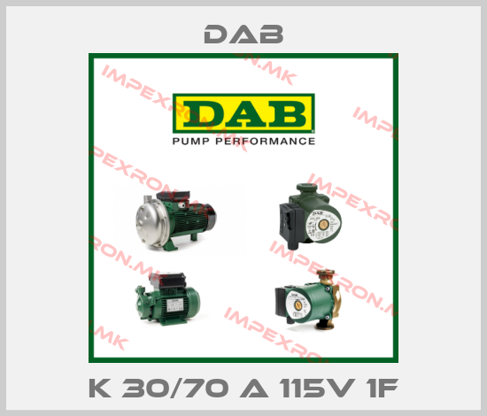 DAB-K 30/70 A 115V 1Fprice