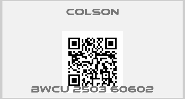 Colson-BWCU 2503 60602price