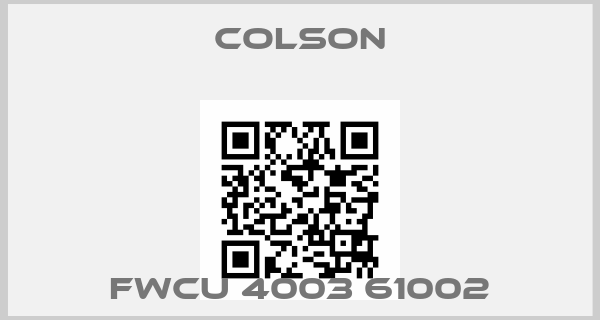 Colson-FWCU 4003 61002price