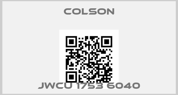 Colson-JWCU 1753 6040price