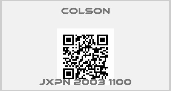 Colson-JXPN 2003 1100price