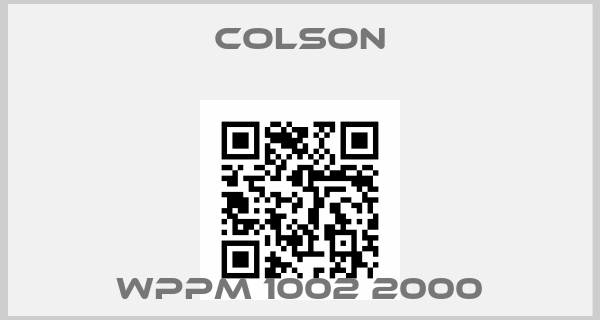 Colson-WPPM 1002 2000price