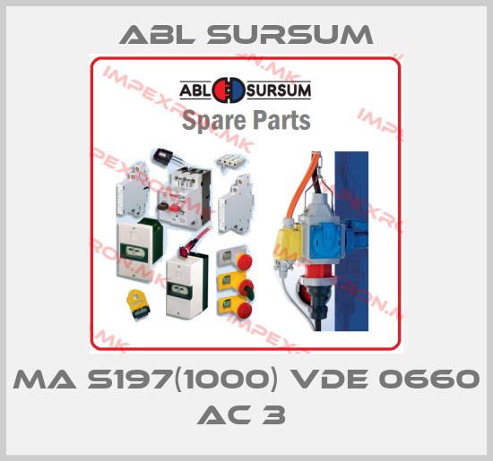 Abl Sursum-Ma S197(1000) VDE 0660 AC 3 price