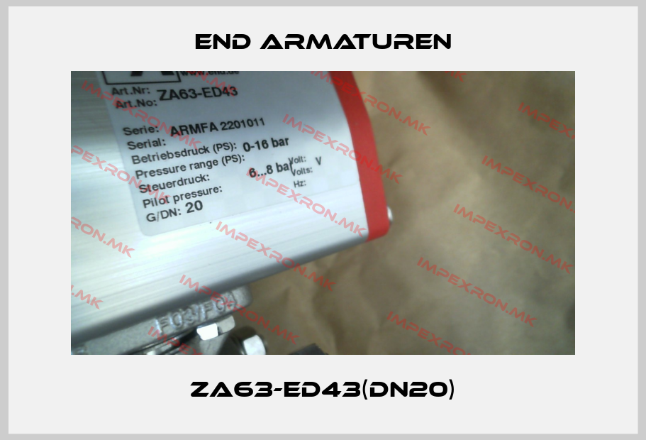 End Armaturen-ZA63-ED43(DN20)price