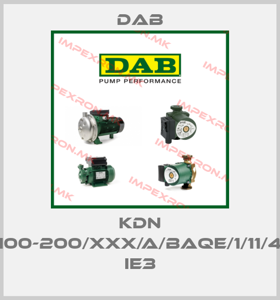 DAB-KDN 100-200/XXX/A/BAQE/1/11/4 IE3price