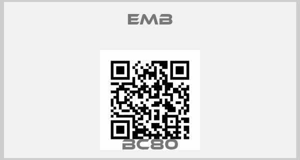 Emb- BC80price