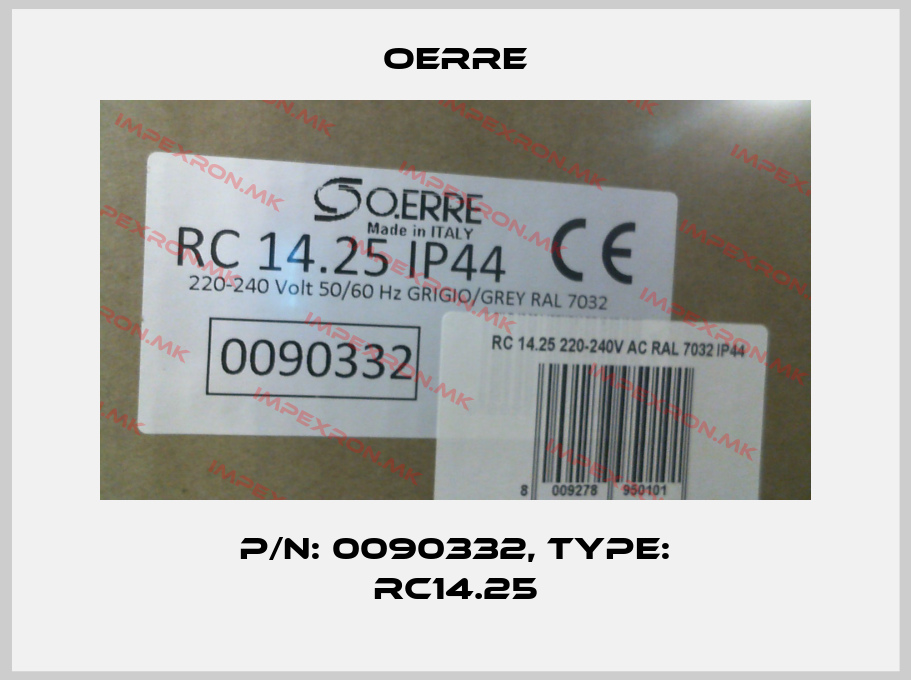 OERRE-p/n: 0090332, Type: RC14.25price