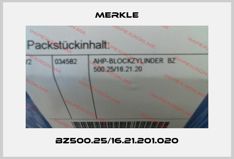 Merkle-BZ500.25/16.21.201.020price