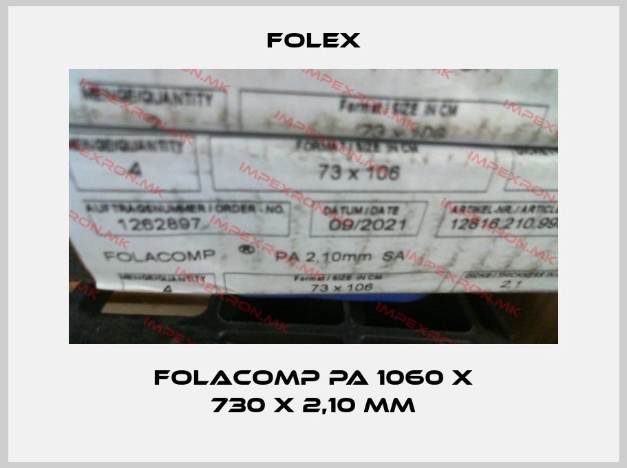 Folex-Folacomp PA 1060 x 730 x 2,10 mmprice