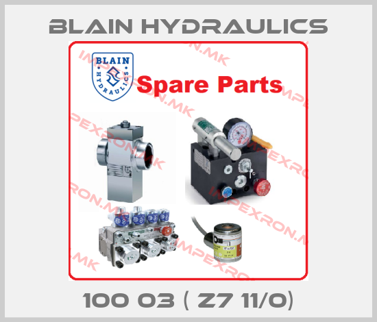 Blain Hydraulics-100 03 ( Z7 11/0)price