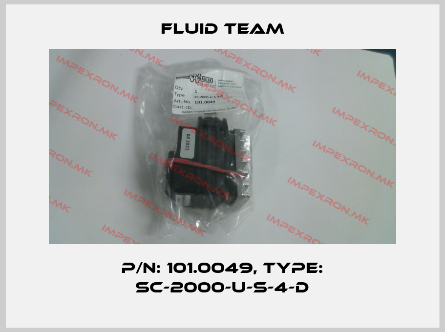 Fluid Team-P/N: 101.0049, Type: SC-2000-U-S-4-Dprice