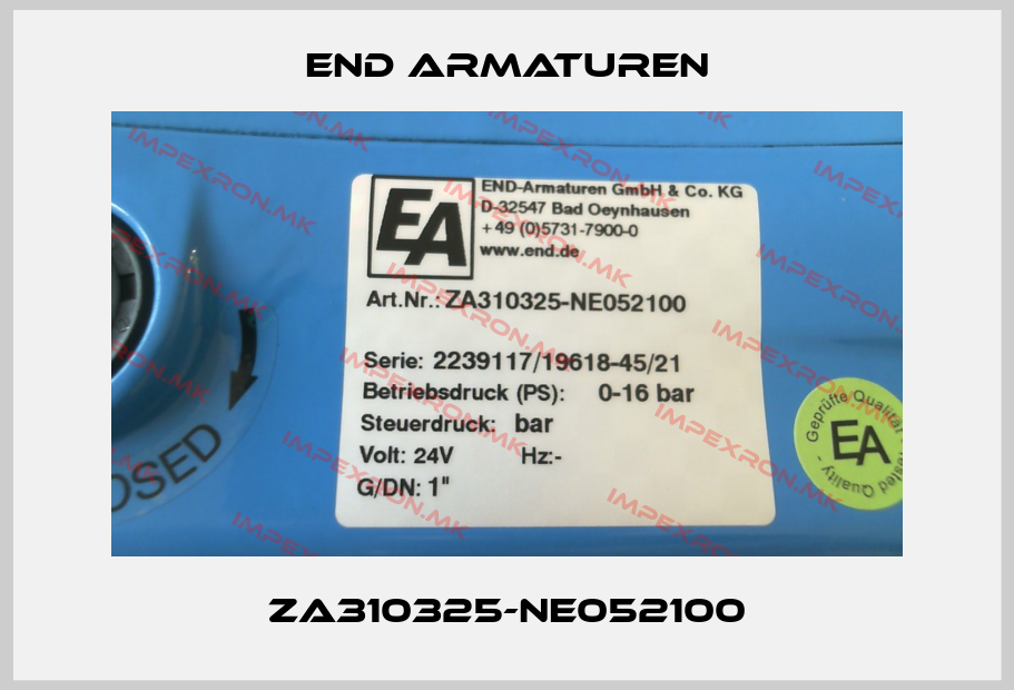 End Armaturen-ZA310325-NE052100price