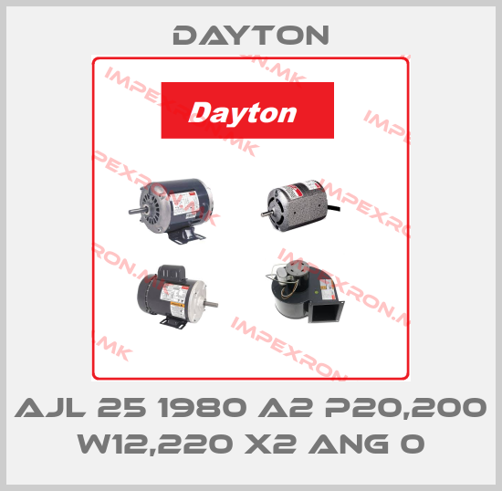 DAYTON-AJL 25 1980 A2 P20,200 W12,220 X2 ANG 0price