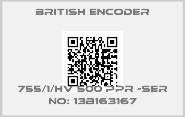 British Encoder-755/1/HV 500 PPR -Ser no: 13B163167price