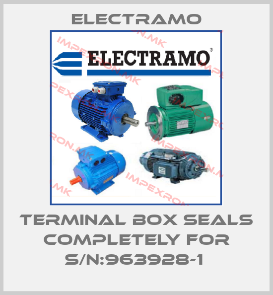 Electramo-Terminal box seals completely for S/N:963928-1 price